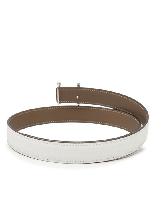 Hermes Torsade Reversible 75 White Veau Epsom 1- Belt main image 7
